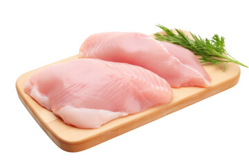 Chicken entrails. Detailed components separated on white background. Emphasis on the details of chicken that is fresh, free of bruises, and that the fat is evenly distributed.