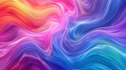 Obraz premium Abstract Colorful Wavy Pattern Design