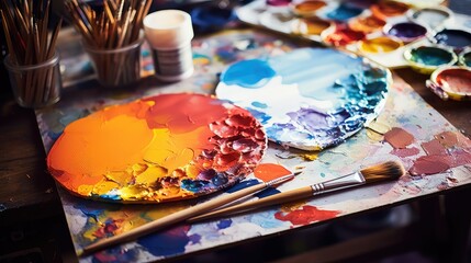 colors acrylic palette