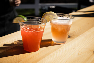 Cocktail hour alcoholic drinks