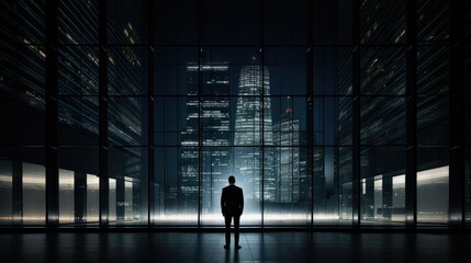 Fototapeta premium ambition business dark