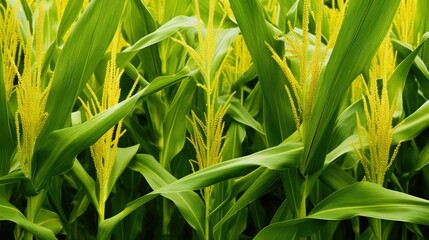 Obraz premium greenery nature corn background
