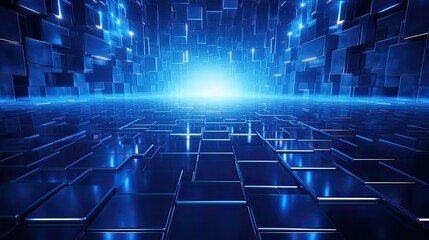 futuristic blue lights background