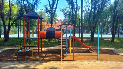 Children's Playground Equipment in Park