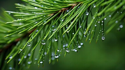 dew pine sprig