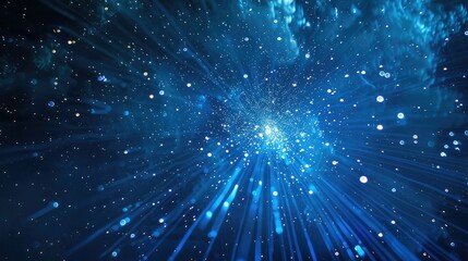 Obraz premium brilliant blue light burst