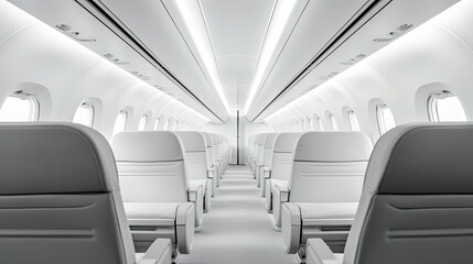 Fototapeta premium minimalist blurred jet interior