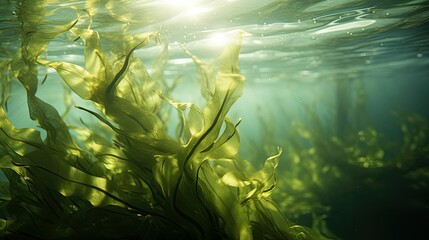Obraz premium ocean seaweed underwater