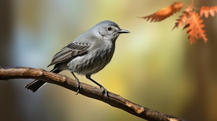closeup gray catbird