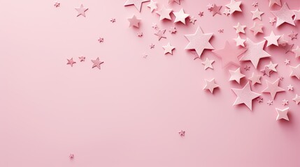 peaceful pink stars background