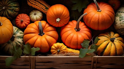 autumn november pumpkin background