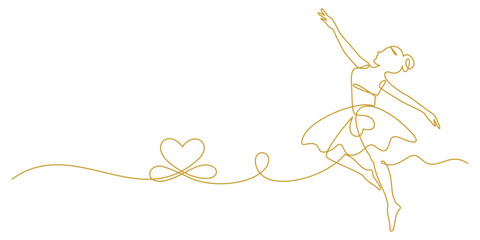 ballet continuous line © isdiyono
