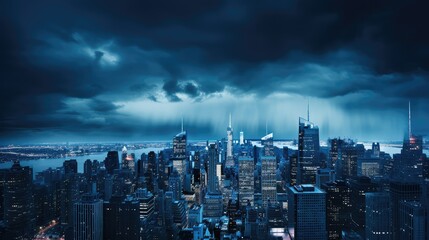 Obraz premium urban blue and gray