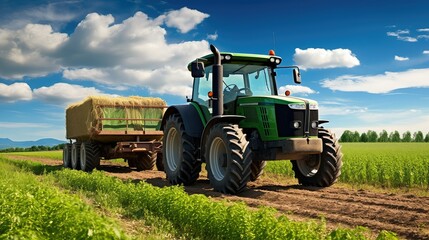 Fototapeta premium crops agriculture transportation