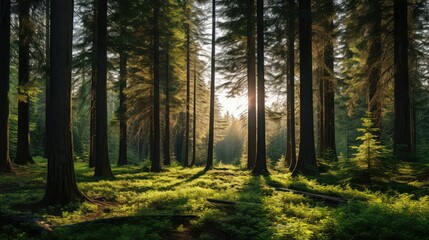 Fototapeta premium forest fir needle essential oil