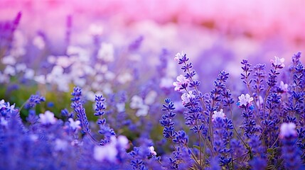 Obraz premium tranquility blue and purple background