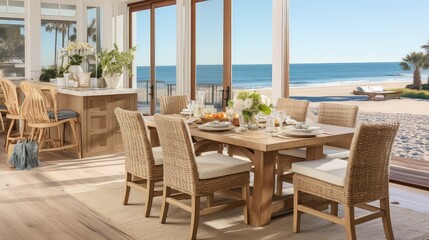 Obraz premium wooden coastal interior