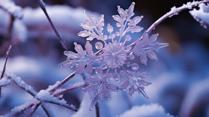 snowflake purple snowflakes