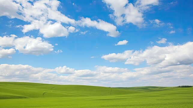 nature white clouds blue sky