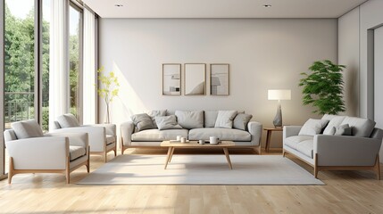 Fototapeta premium grey sample interior design