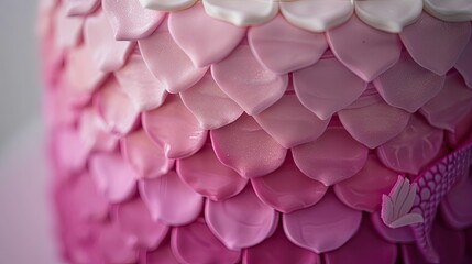 Obraz premium gradient pink mermaid scales