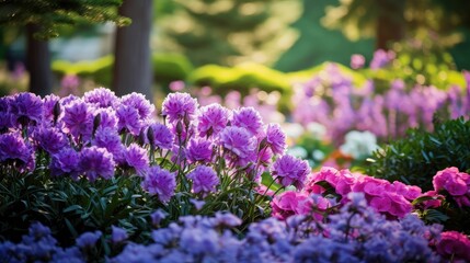 Obraz premium lush purple flower frame