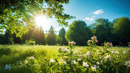 Obraz premium clear summer background sun