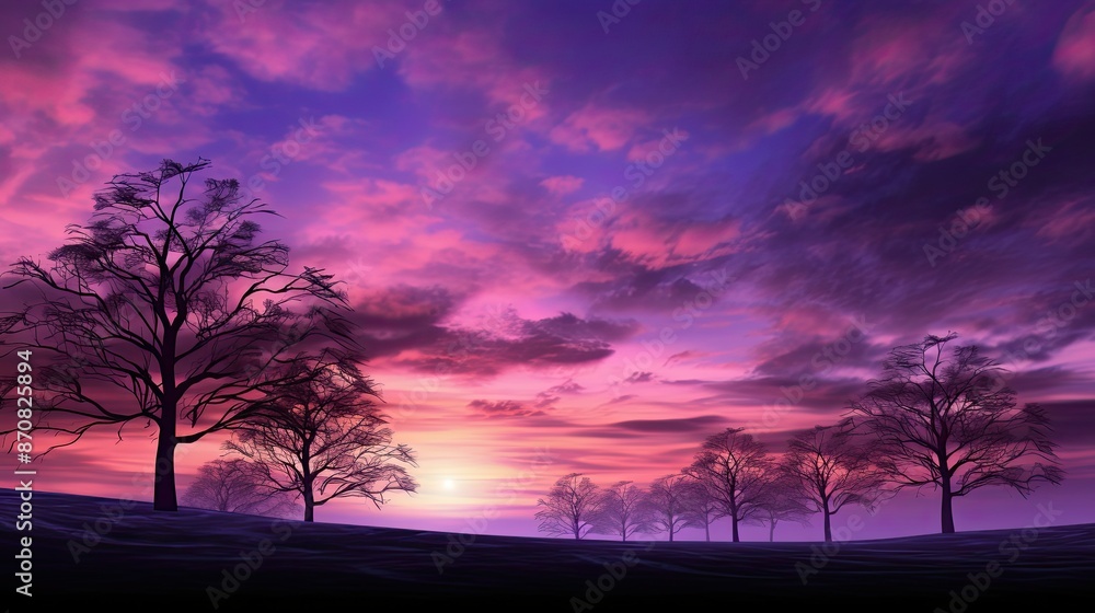 Canvas Prints hues purple skies