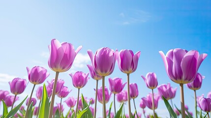 Obraz premium photograph purple tulip background