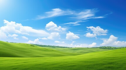 Fototapeta premium scenery blue sky hills