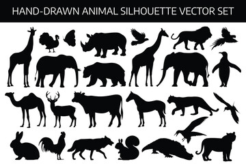 Animal Silhouette Vector Set