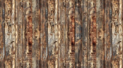 Fototapeta premium Rustic Wooden Planks Create a Timeless Background with Knots and Grains