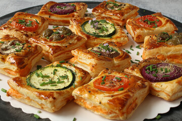 Vegetable Puff Pastry Bites