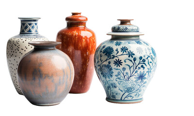 antique vase isolated on transparent background