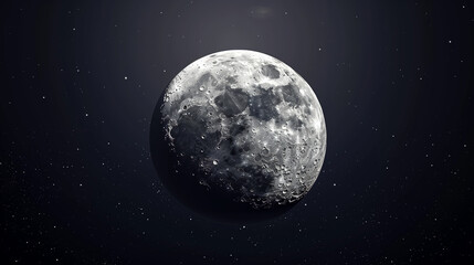 Fototapeta premium A Close-Up View of the Moon