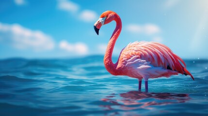 Fototapeta premium beach miami pink