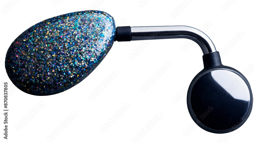 Aufkleber Glittery flat objects with rounded edges and a smooth polished surface.