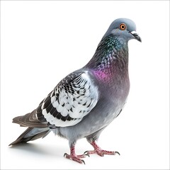 Fototapeta premium A pigeon with a colorful neck