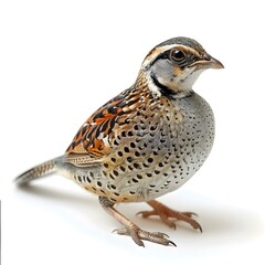 Fototapeta premium A small brown bird with a white belly and a long tail