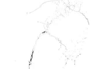 White paint splash isolated