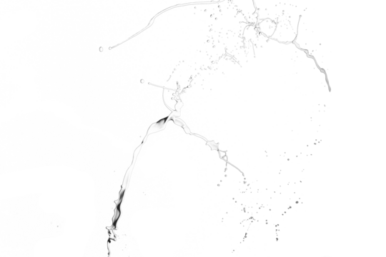 White paint splash isolated