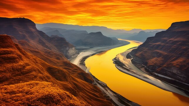 view yellow river china