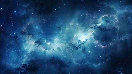 nebula stars blue