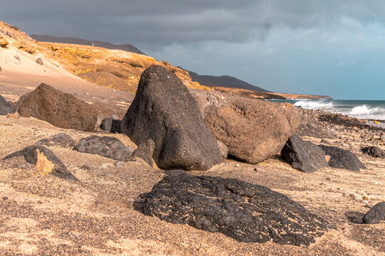 Steine am Strand auf Fuerteventura
