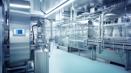 Obraz premium technology livestock milk production