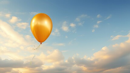 Obraz premium photograph golden balloon