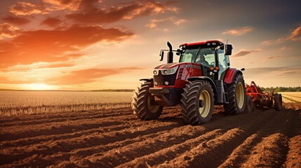 Fototapeta premium tractor agriculture belt