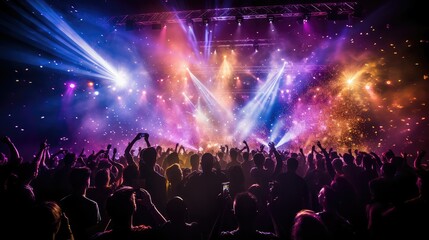 Naklejka premium stage glitter lights
