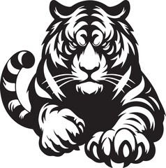 Tiger Silhouette vector illustration art