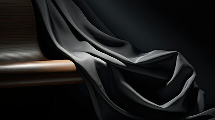 Obraz premium draped dark fabric